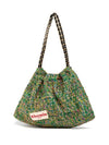 TWEED MUFFY wide chain bagGREEN - RHEEMIN - BALAAN 3