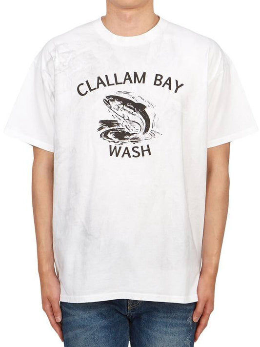 Men s Short Sleeve T Shirt CLAALLAM WHITE DIRTY M - WILD DONKEY - BALAAN 1