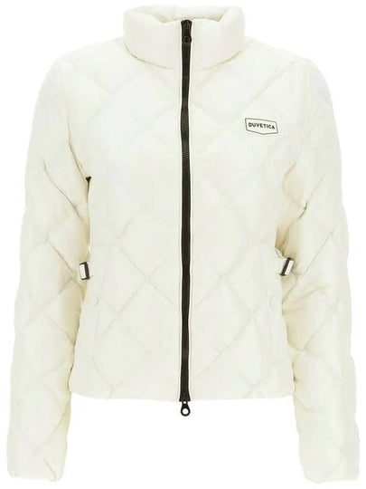 Sora quilted short padded jacket white - DUVETICA - BALAAN 2