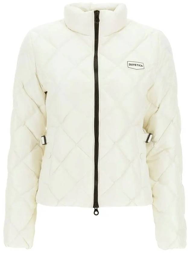 Sora Logo Quilted Short Padding White - DUVETICA - BALAAN 3