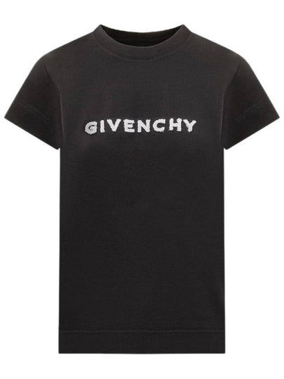 Cotton 4G Slim Fit Short Sleeve T-Shirt Black - GIVENCHY - BALAAN 2