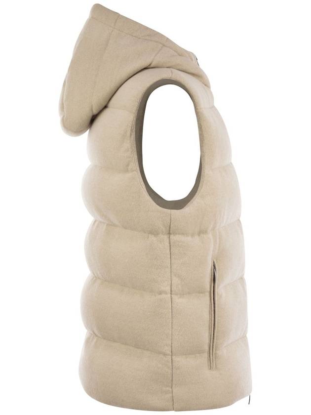 Goose down vest in wool and cashmere - PESERICO - BALAAN 3