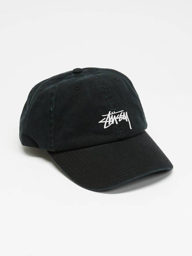 Stock Low Pro Ball Cap Black - STUSSY - BALAAN 7