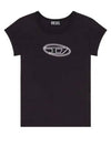 T Angie Peekaboo Logo Short Sleeve T-Shirt Black - DIESEL - BALAAN 2