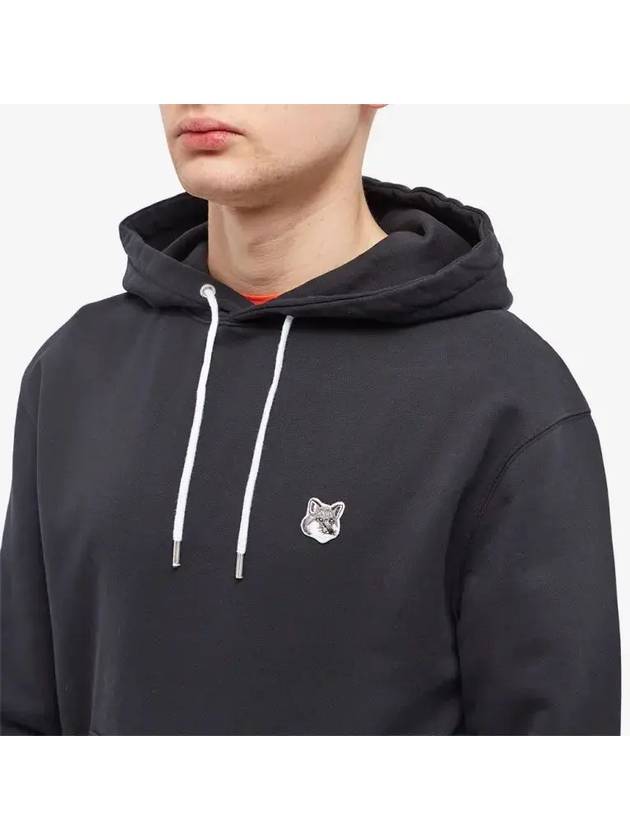 Grey Fox Head Patch Classic Hoodie Black - MAISON KITSUNE - BALAAN 4