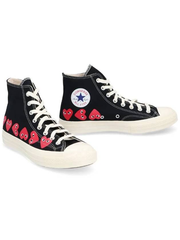 Play x Converse Chuck Taylor All Star 70 High Top Sneakers Black - COMME DES GARCONS - BALAAN 3