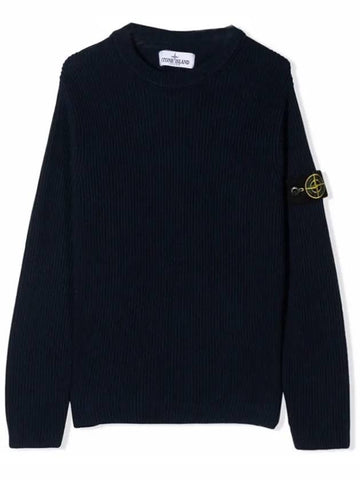 Kids Wappen Ribbed Knit 7616505A3 V0020 - STONE ISLAND - BALAAN 1