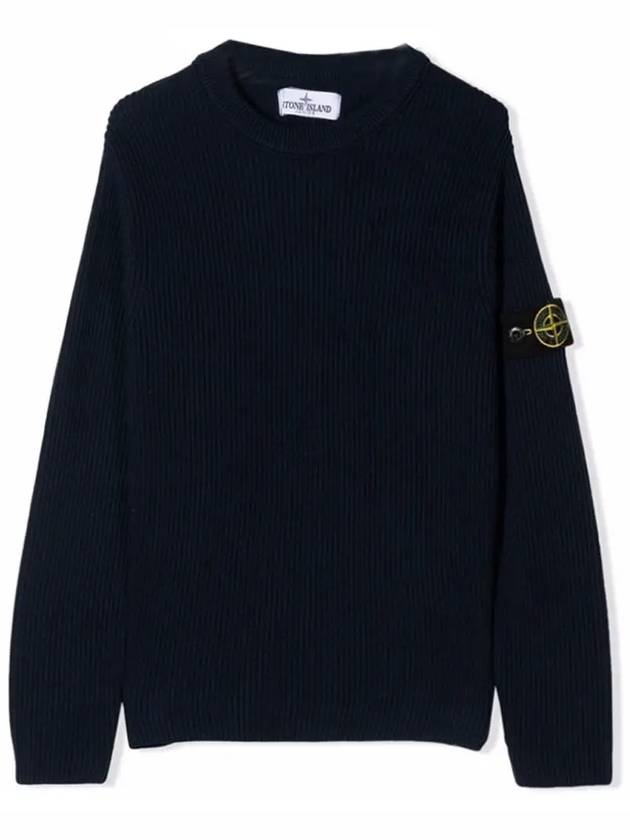 Kids Wappen Ribbed Knit 7616505A3 V0020 - STONE ISLAND - BALAAN 2