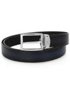 Reversible Leather Belt Blue Black - MONTBLANC - BALAAN 2