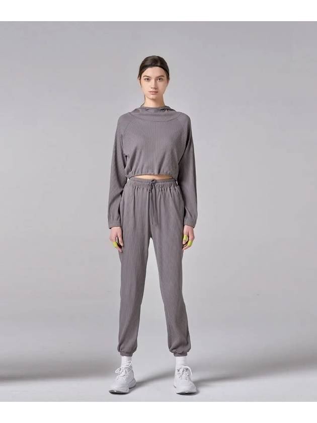 Tech Rib Track Pants Grey - ATHPLATFORM - BALAAN 3