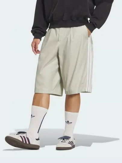 3 Stripe Bermuda Shorts Putty Grey - ADIDAS - BALAAN 2