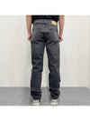 Logo Patch Straight Jeans Black - AMI - BALAAN 6