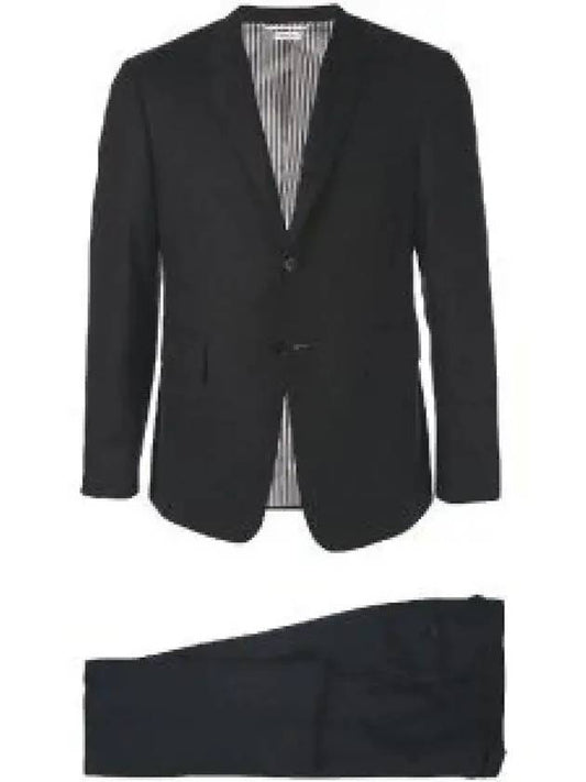 Men's Signature Classic Wool Suit Black - THOM BROWNE - BALAAN 2