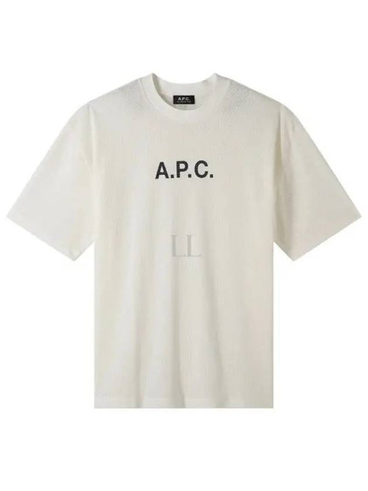 Moran Openwork Short Sleeve T-Shirt White - A.P.C. - BALAAN 2