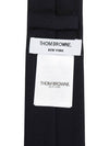 Super 120S Twill Tie Navy - THOM BROWNE - BALAAN 9