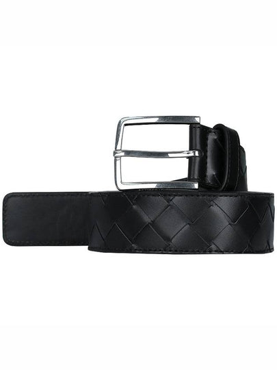 Intrecciato Belt Black - BOTTEGA VENETA - BALAAN 2