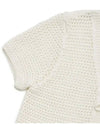 Women's Tie Front Knit Cardigan Off-White - A.P.C. - BALAAN 5