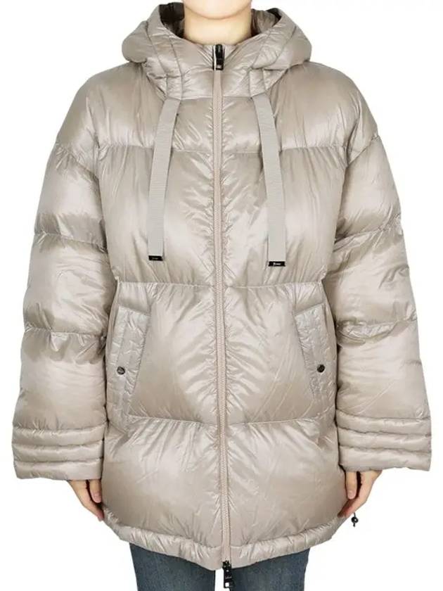 Women s Hooded Down Padded Jacket Beige PI001952D 12017Z 1985 - HERNO - BALAAN 2