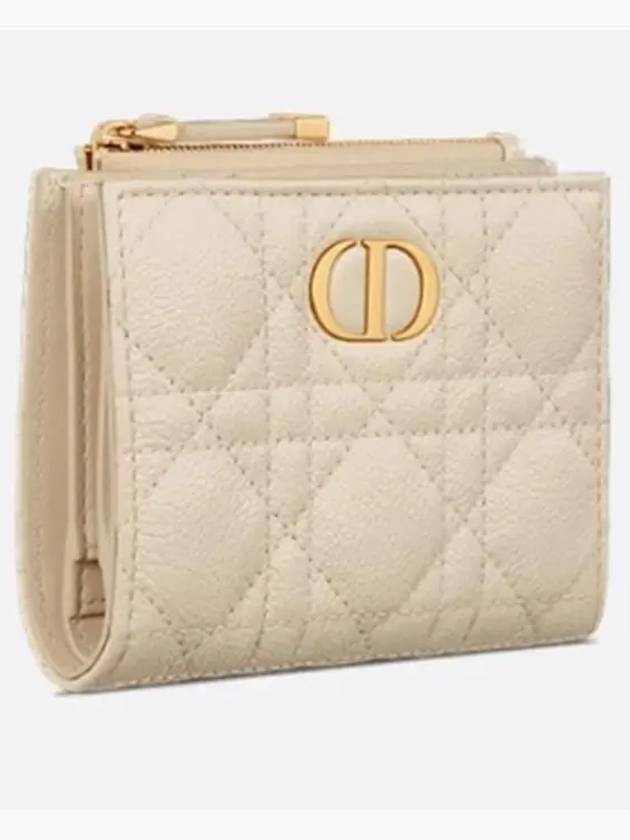 Caro Dahlia Half Wallet Ivory - DIOR - BALAAN 3