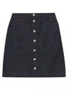 Women's Therese A-Line Skirt Indigo - A.P.C. - BALAAN 2