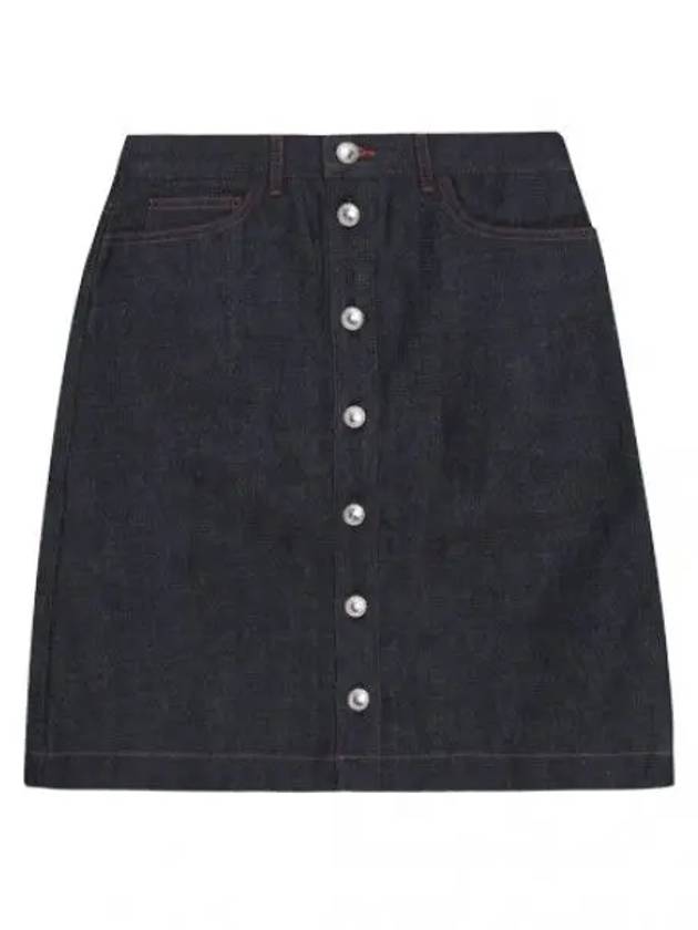 Women's Therese A-Line Skirt Indigo - A.P.C. - BALAAN 2