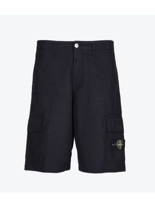 Bermuda Wide Leg Shorts Navy - STONE ISLAND - BALAAN 2