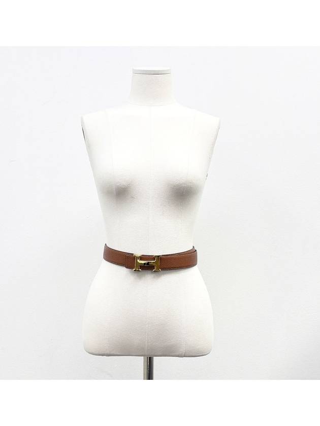 Brown Constance H Belt Courchevel 4VHET36410 - HERMES - BALAAN 10