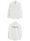 Cotton Back Logo Long Sleeve Shirt White - WOOYOUNGMI - BALAAN 5