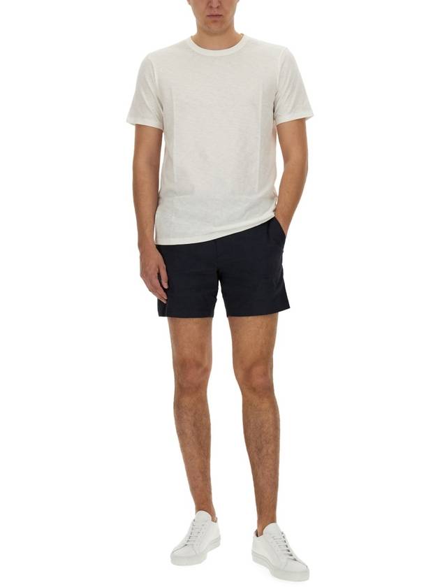 Men's Essential Cosmos Short Sleeve T-Shirt White - THEORY - BALAAN 3