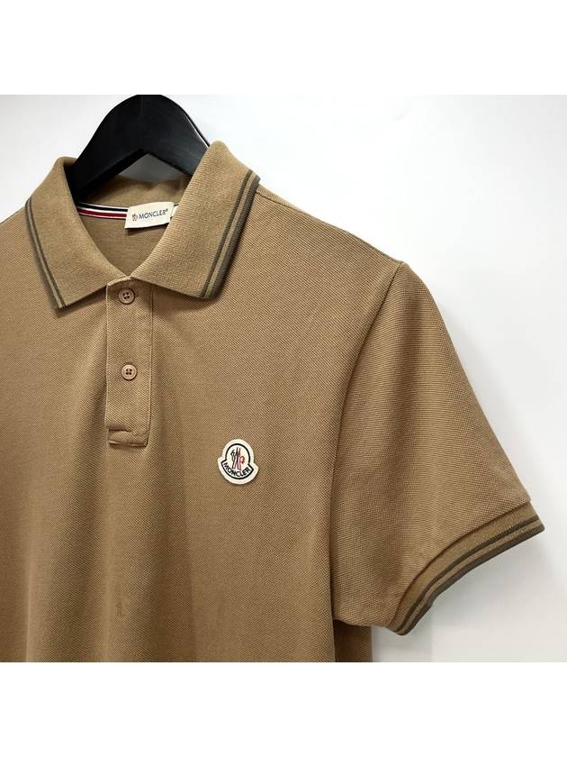 Short sleeve collared t shirt beige S size - MONCLER - BALAAN 5