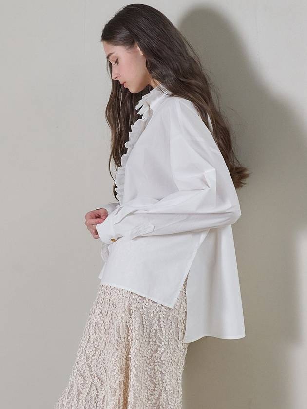 Ruffle blouse white - MITTE - BALAAN 4