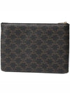 Triomphe Canvas Pouch Clutch Bag Black - CELINE - BALAAN 2