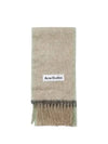 Mohair Wool Fringe Muffler Beige Grey - ACNE STUDIOS - BALAAN 2