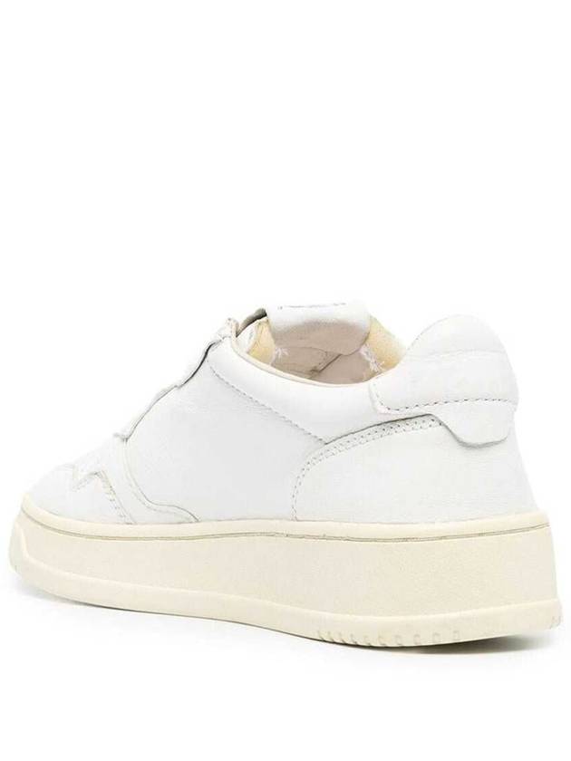 White Leather Sneakers With Logo Autry Woman - AUTRY - BALAAN 3