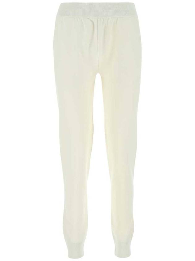 WHITE Ivory stretch wool blend joggers 704915VKN30 9028 - BOTTEGA VENETA - BALAAN 1