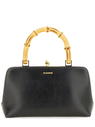 Goji Bamboo Mini Tote Bag Black - JIL SANDER - BALAAN 2