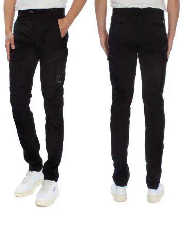 Lens Wappen Cargo Straight Pants Black - CP COMPANY - BALAAN 2