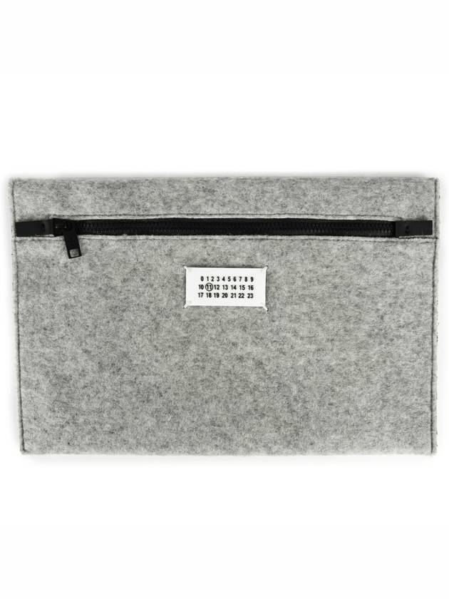 Numbering Polyester Wool Tote Bag Grey - MAISON MARGIELA - BALAAN 7