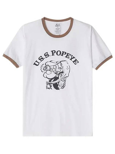 Popeye Short Sleeve T-Shirt White - WILD DONKEY - BALAAN 2