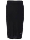 Embroidered ORB Pencil Skirt Black - VIVIENNE WESTWOOD - BALAAN 2