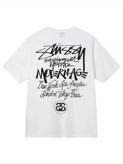 Modern Age Cotton Short Sleeve T-Shirt White - STUSSY - BALAAN 2