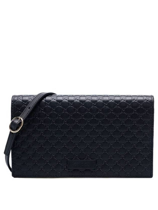 Microssima Strap Wallet Cross Bag Black - GUCCI - BALAAN 2