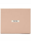 Matelasse Logo Zip Around Half Wallet Black - MIU MIU - BALAAN 10