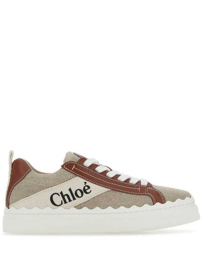 Lauren Leather Converse Low Top Sneakers Brown - CHLOE - BALAAN 2