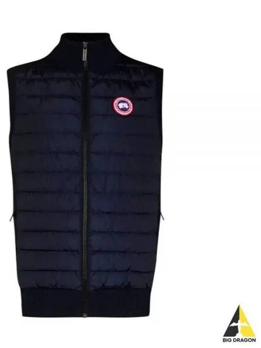 Men's Highbridge Merino Wool Slim Fit Padded Vest Navy - CANADA GOOSE - BALAAN 2