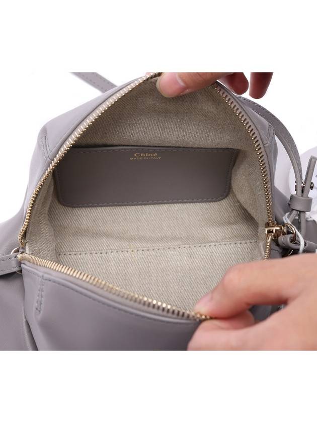 Judy leather mini cross bag gray - CHLOE - BALAAN.