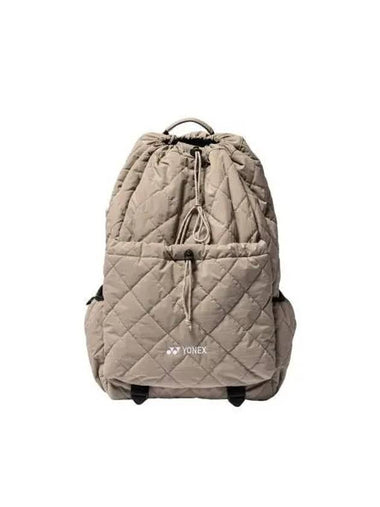 YONEX 245BP002U Beige Quilted Design Racket Storage Backpack - YOUNESS - BALAAN 1