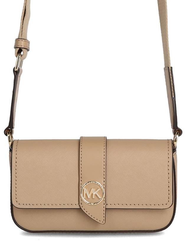 Greenwich Small Saffiano Leather Sling Cross Bag Beige - MICHAEL KORS - BALAAN 2