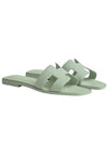 Oran Calfskin Sandals Vert - HERMES - BALAAN 2