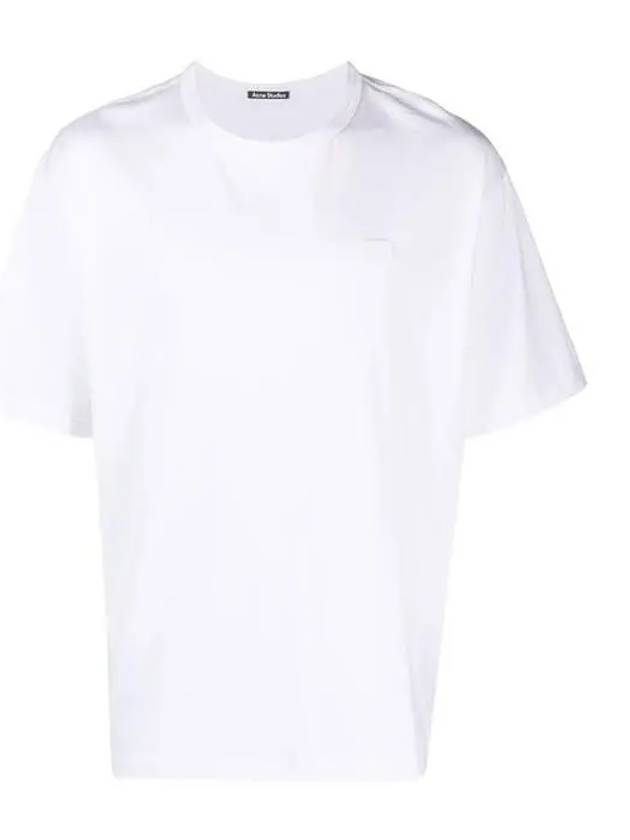 Logo Patch Cotton Short Sleeve T-Shirt White - ACNE STUDIOS - BALAAN 2